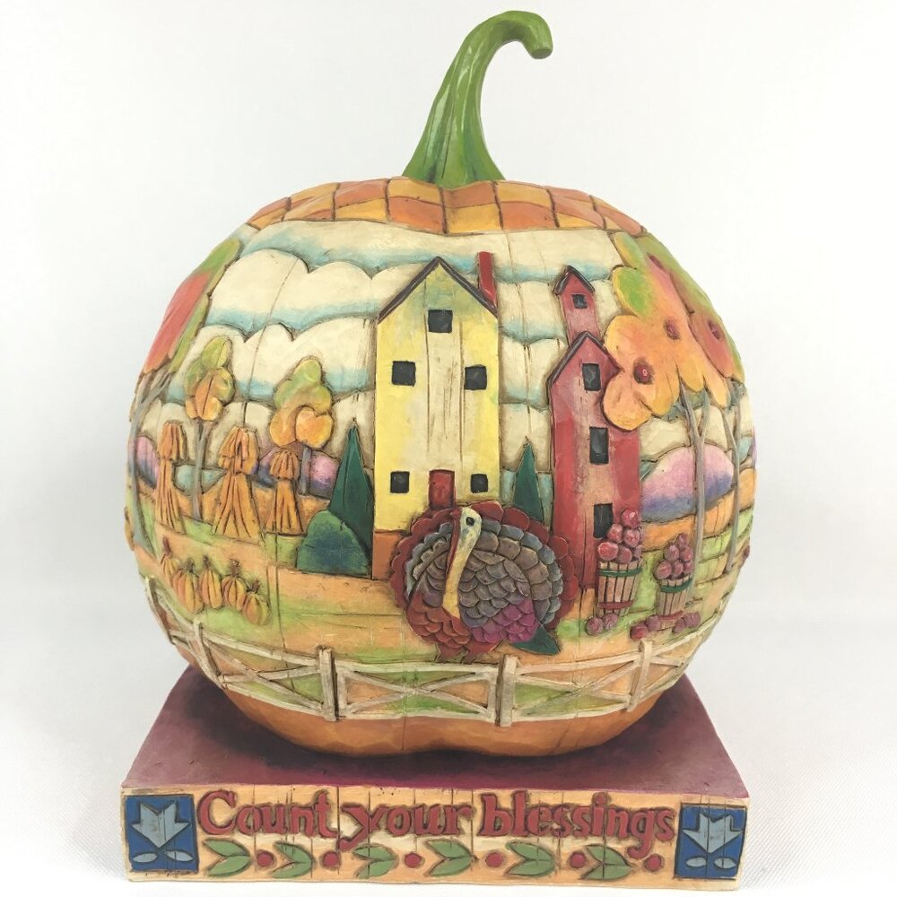 Heartwood Creek by Jim Shore Count Your Blessings 118757 Fall Pumpkin 2004